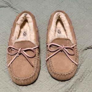 UGG Brown Suede Moccasin Slippers